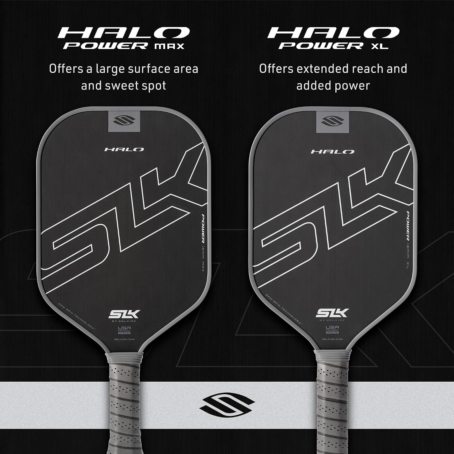 Selkirk Sport SLK Halo Pickleball Paddle | Raw Carbon Fiber Power, Pro or Control Paddles | A pickleball racket with an expanded sweet spot for every skill level, in Power, Pro, or Control styles - Image 4
