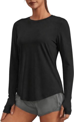 PINSPARK Soft Workout Tops for Wome...