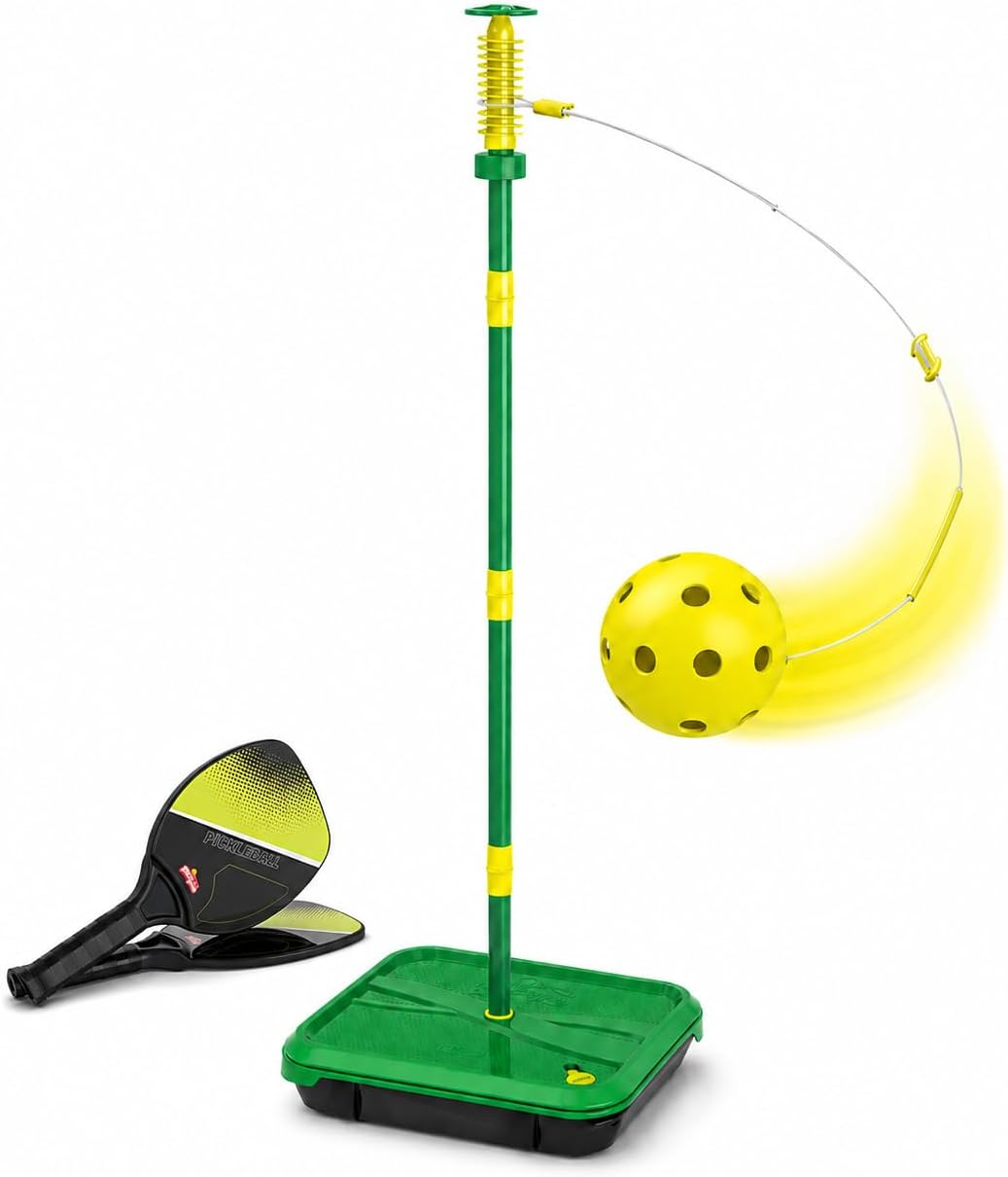 Swingball Pickleball Paddles Tether Tennis Game Set - Portable All-Surface Base, Durable, Easy Assembly, Indoor & Outdoor Games, Backyard Games for Kids, Active Play for Kids and Families, Ages 4+