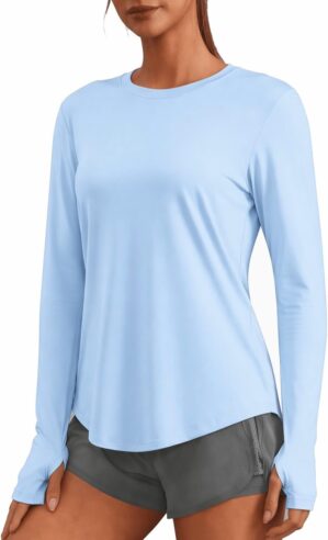 PINSPARK Soft Workout Tops for Wome...