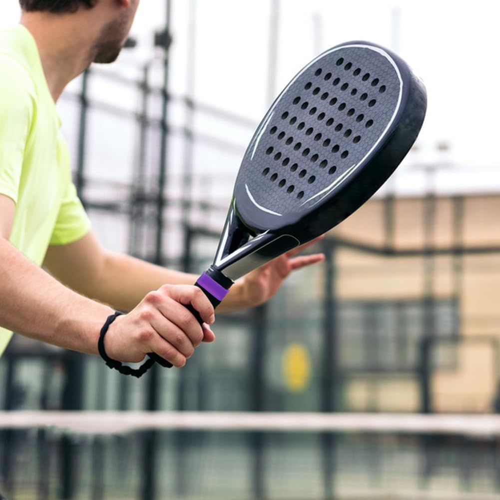 SUPERFINDINGS 40Pcs 10 Colors Tennis Racket Grip Bands Silicone Pickleball Paddle Racket Grip Bands Non-Slip Racket Rubber Ring Available Good Elasticity for Badminton Squash Baseball Bat Handle - Image 6