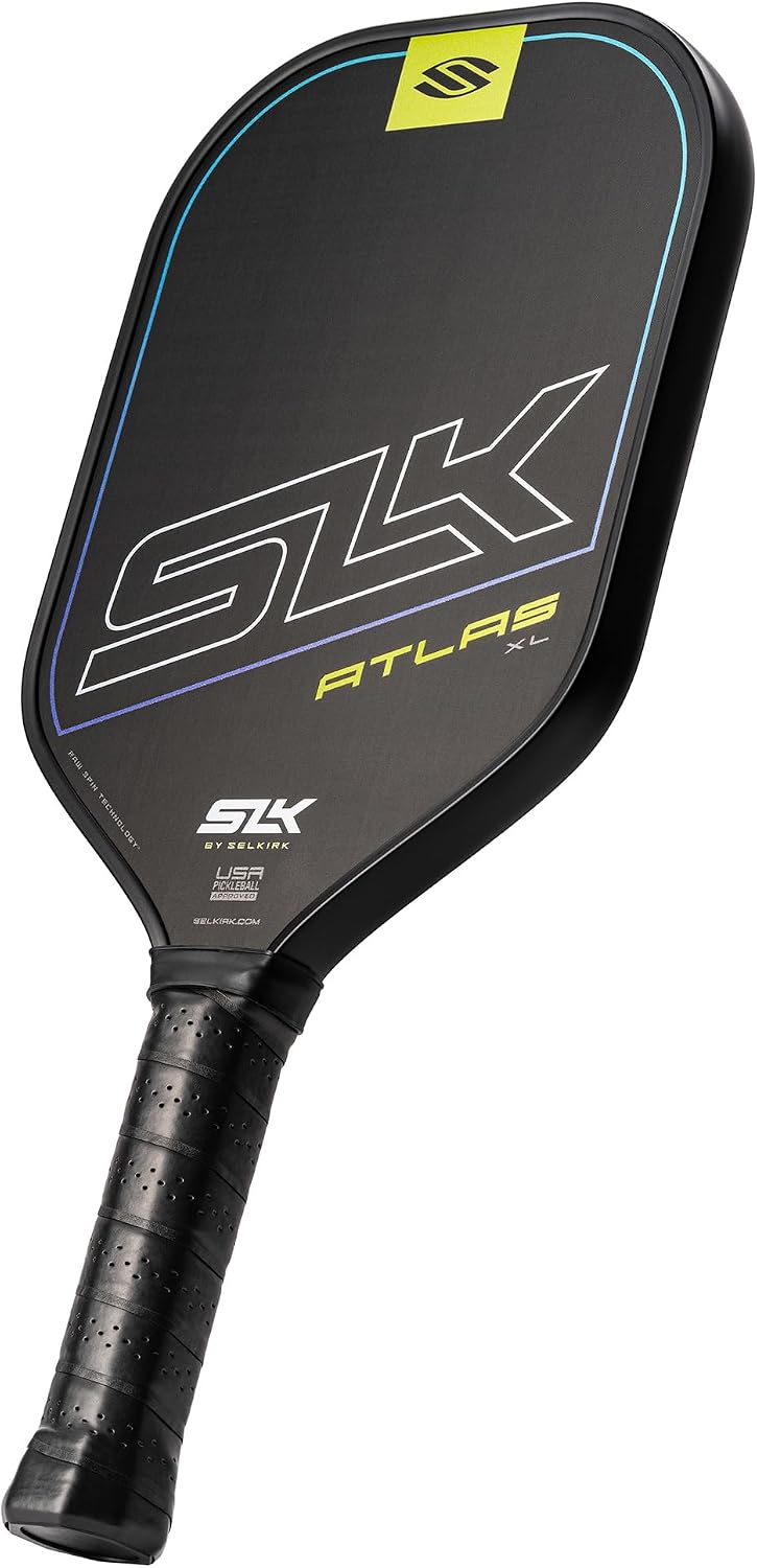 Selkirk Sport SLK Atlas Pickleball Paddles | Carbon Fiber Honeycomb | A midweight pickleball racket built for beginners, with a forgiving sweet spot and added spin