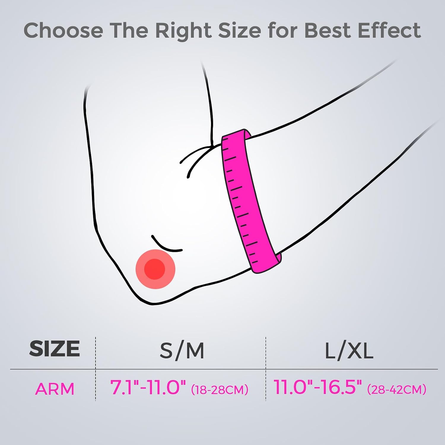 FREETOO Elbow brace for Tendonitis and Tennis Elbow for Women Men, Golfers Elbow Brace for Women for Pain Relief, Adjustable Tennis Elbow Support Band for Epicondylitis, Basketball, Exercise Pink S/M - Image 6