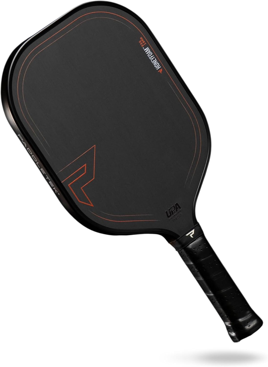 Paddletek Honeyfoam ESQ Pickleball Paddle – Multi-Foam Core with PT-700 Raw Carbon Fiber Surface – Shock Arrestor Edge Guard – Elongated Pickleball Paddles for Power, Spin, Control & Reach
