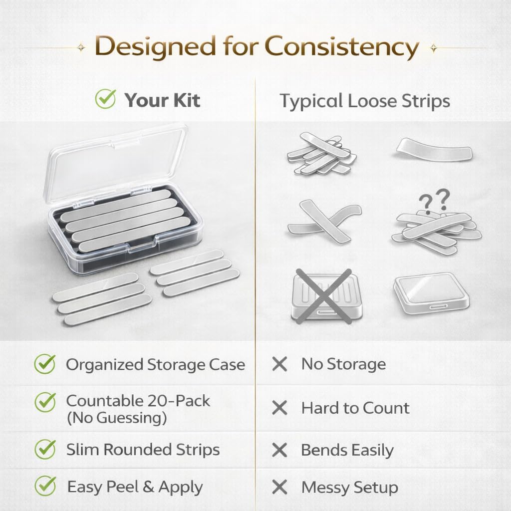 kcrygogo 20-Pack Lead Tape for Tennis Rackets/Golf Clubs/Pickleball Paddles | High-Adhesive & Flexible Strips, Low Wind Resistance for Curved Surfaces - Image 7