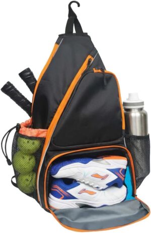 Pickleball Sling Bag with Shoe Comp...