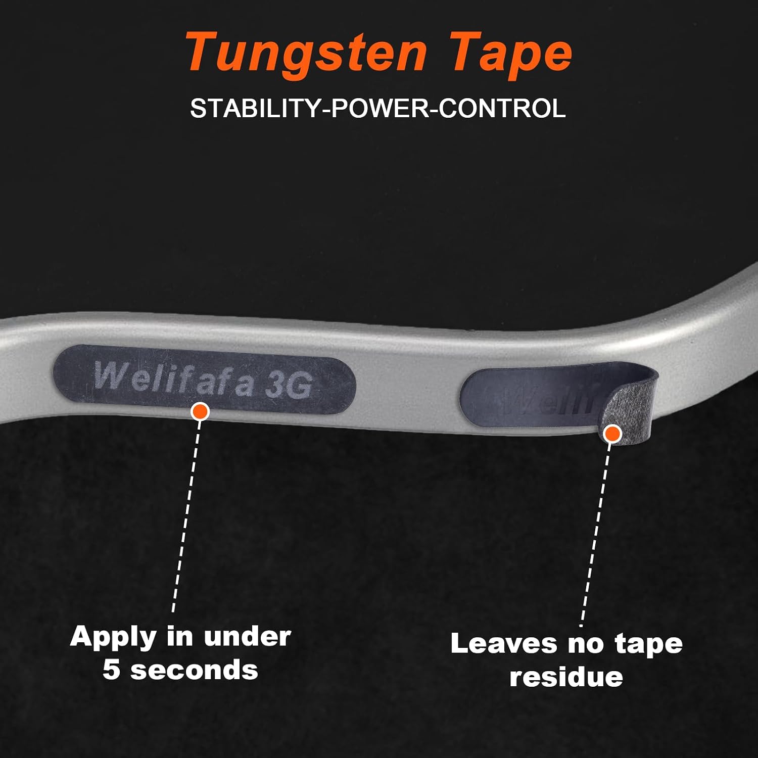 Tungsten Tape for Pickleball Paddles 10PCS 3 Gram Pickleball Weights for Paddles Adhesive Pickleball Weighted Tape Non-Toxic Pickleball Paddle Weight Strips for Men Women Adults Beginners - Image 3