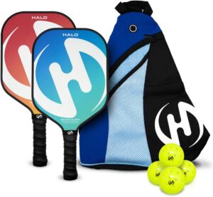 Set of 2 Paddles with 4 PICKLEBALLS...