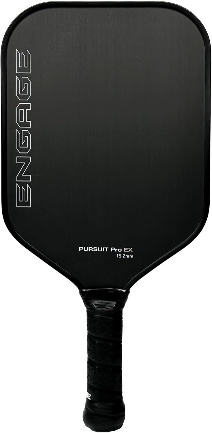 Engage Pursuit Pro | Raw Carbon Fiber Pickleball Paddle – Elongated Shape, Control Pro “Black” Core, Vortex Barrier Edge Technology Limits Vibration – Standard Weight - Image 2