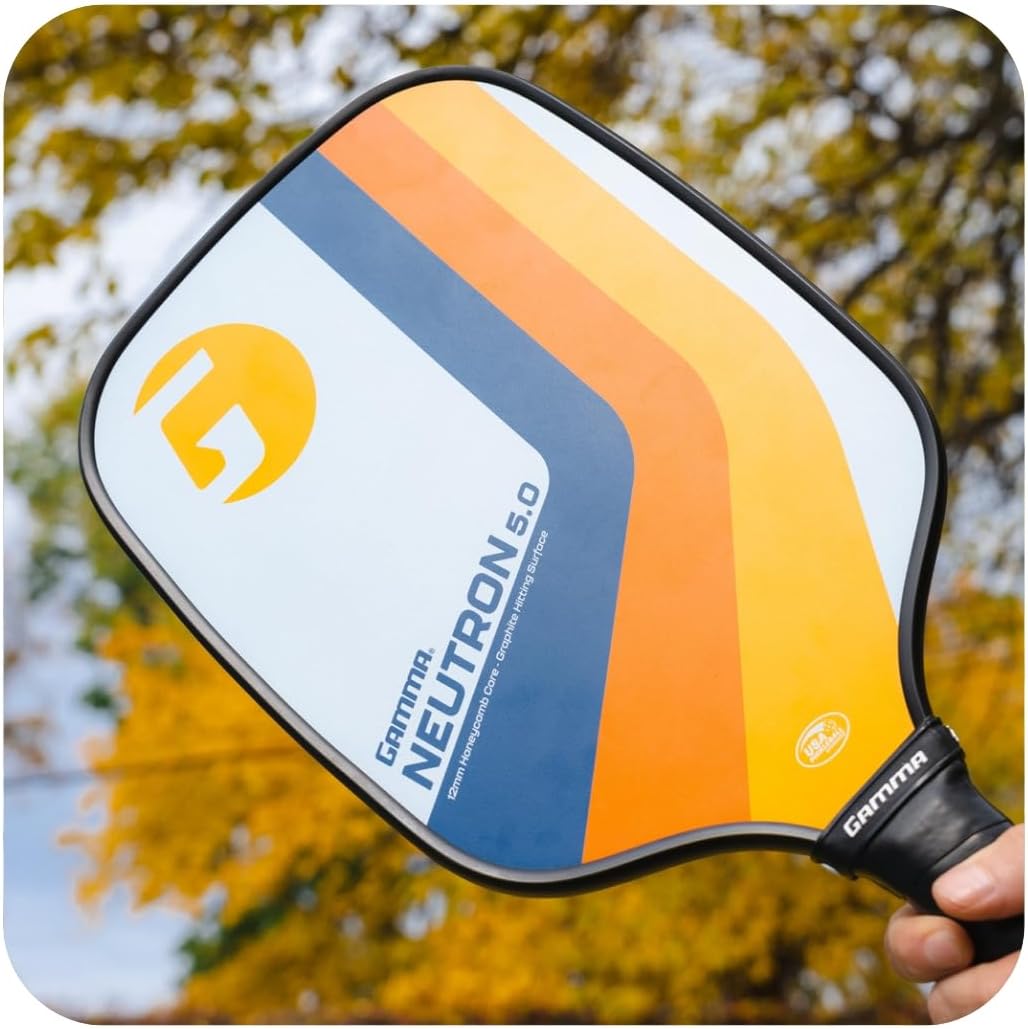 GAMMA Pickleball Paddles, Quantum Series, Micron 5.0, Neutron 5.0, Voltage 5.0, Atomic 5.0, USAPA Approved, Graphite Pickleball Paddle, Polypropylene Core, Honeycomb Grip, Great Feel, More Control - Image 3