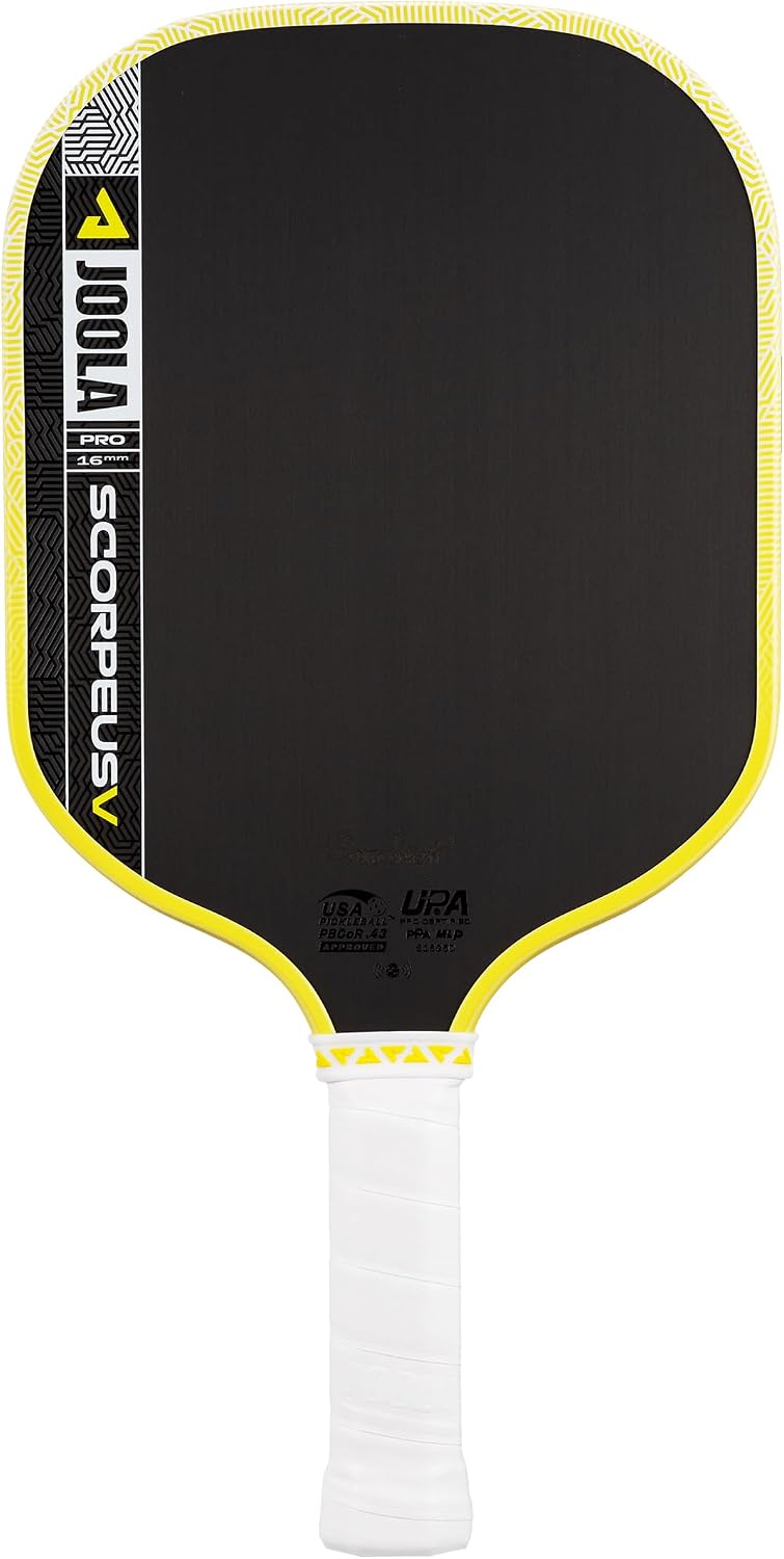 JOOLA Pro V Pickleball Paddle - 14mm/16mm - Raw Carbon Fiber Textured Surface - Enhanced Frame & Propulsion Core, USAPA & UPA-A Certified, NFC Chip Enabled, Premium Control & Lightweight Performance - Image 9