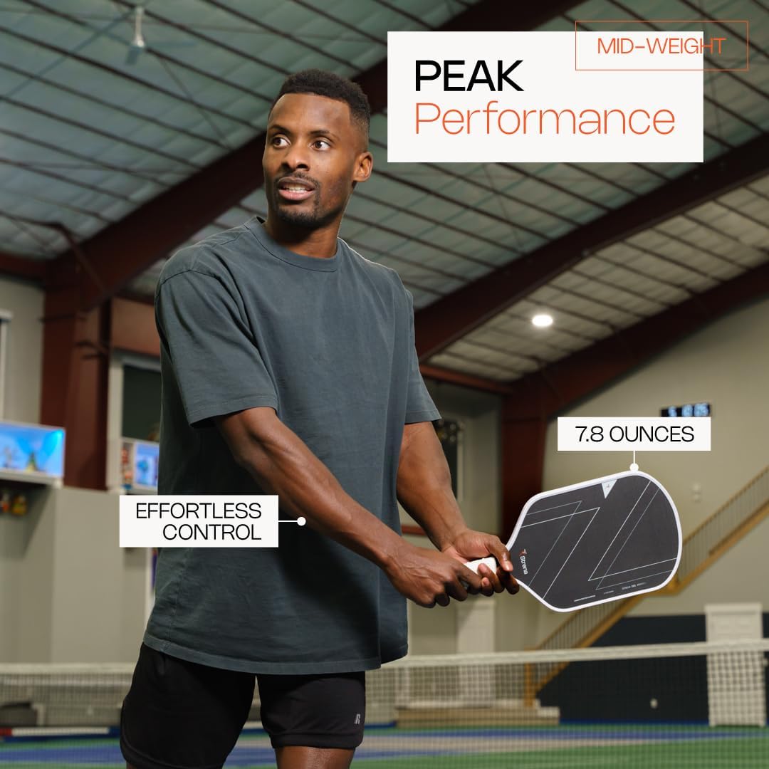 Strena T700 Carbon Fiber Pickleball Paddle – Lightweight Pickleball Racquet for Control, Power & Spin – High-Performance Textured Face with Honeycomb Core & Comfort Grip – USAPA Standard - Image 4