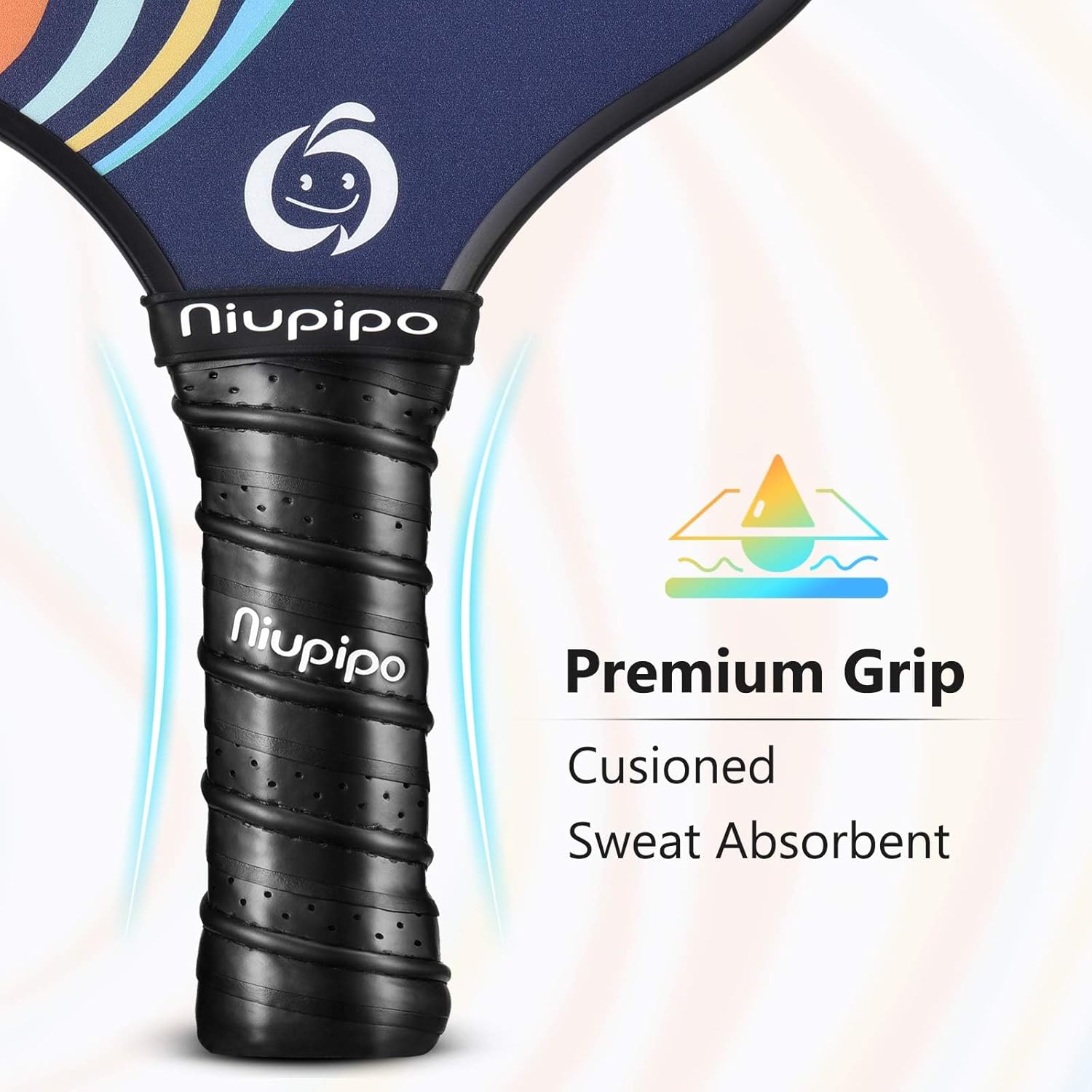 niupipo Pickleball Paddles Set of 2 or 4, USAPA Approved Fiberglass Pickleball Paddle Set with Balls and Bag, Polypropylene Honeycomb Core, Lightweight Pickleball Paddles for Beginners Men Women - Image 4