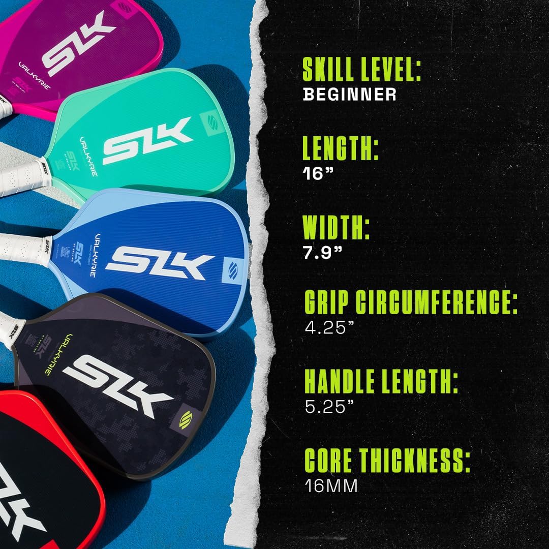 Selkirk Sport SLK Valkyrie Pickleball Paddles | Widebody Beginner Paddles | A beginner-friendly pickleball racket built for all-court control and easy-to-use performance, with Fiberflex Fiberglass - Image 4