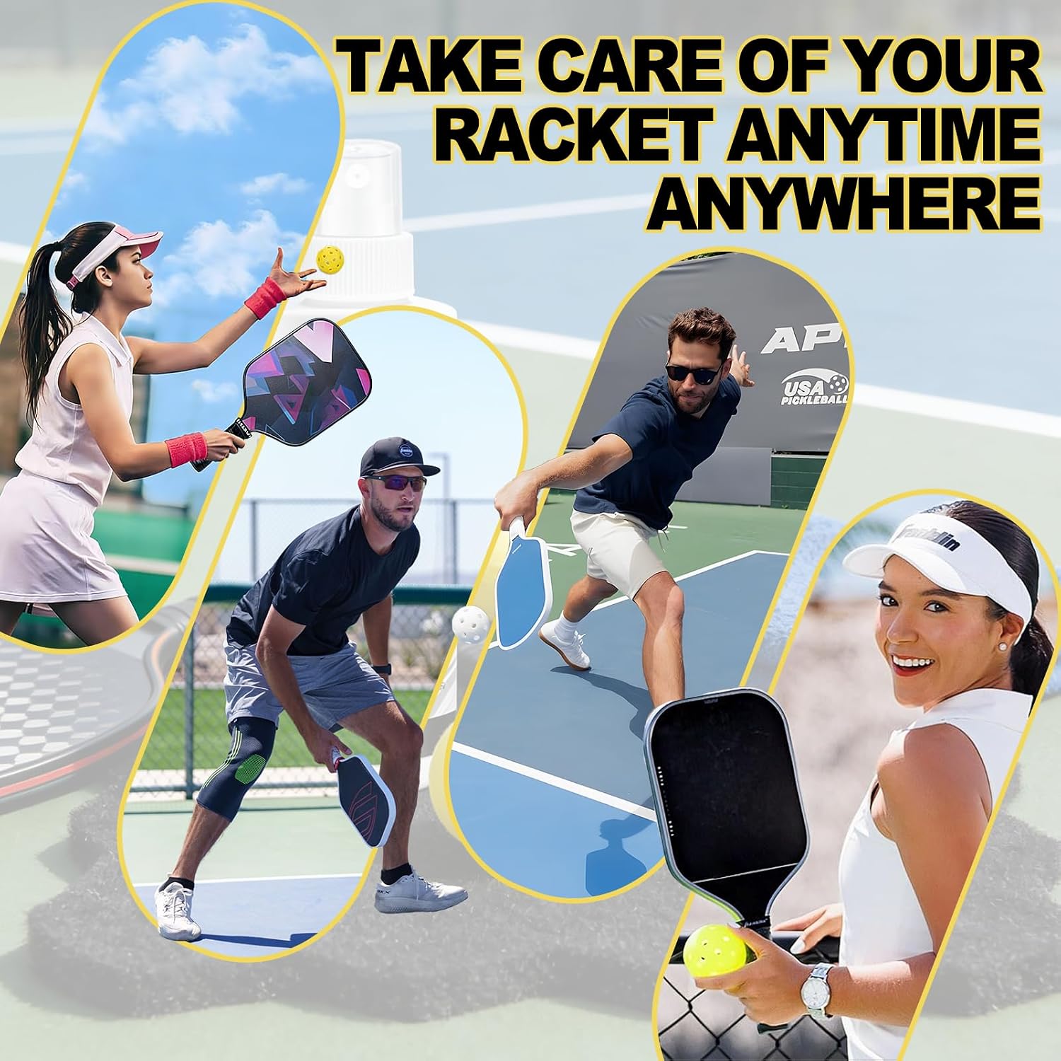 4.06 Oz Pickleball Paddle Cleaner, Restore the Luster of the Racket Surface | 5*7*1 Cm Pickleball Paddle Eraser, Includes a Towel to Remove Dirt and Sweat, Suitable for All Rackets - Image 6