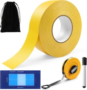 262FT Pickleball Court Tape, Adhesi...