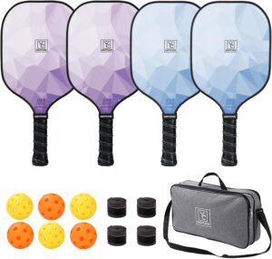 YC DGYCASI Pickleball Paddles Set o...