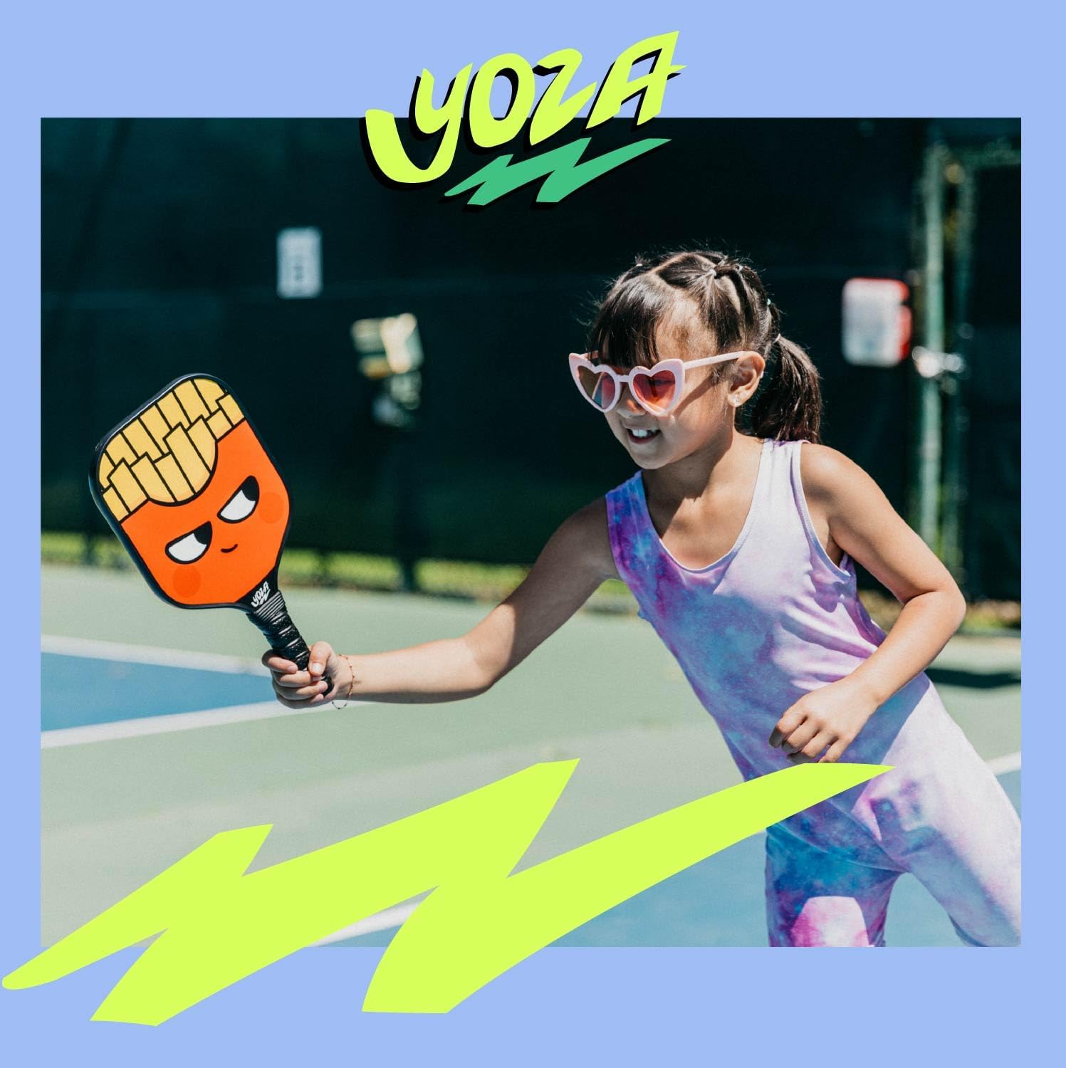 Kids Pickleball Paddle Set of 2 - Includes 2 Pickleball Paddles with 2 Balls, Lightweight, Fiberglass, Better Control, Beginner Racket, Perfect Pickleball Gift for Children Ages 4-12, Yoza - Image 8
