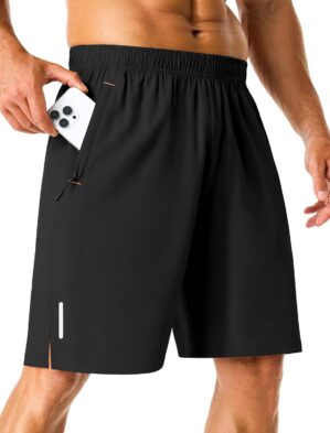 Mens Athletic Running Shorts with Z...