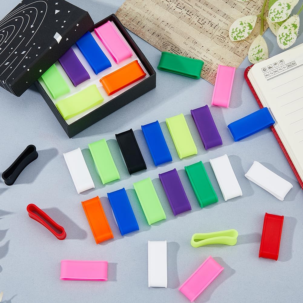 SUPERFINDINGS 40Pcs 10 Colors Tennis Racket Grip Bands Silicone Pickleball Paddle Racket Grip Bands Non-Slip Racket Rubber Ring Available Good Elasticity for Badminton Squash Baseball Bat Handle - Image 4
