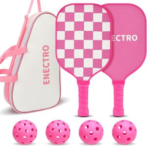 Pink Pickleball Paddles Set of 2/4,...