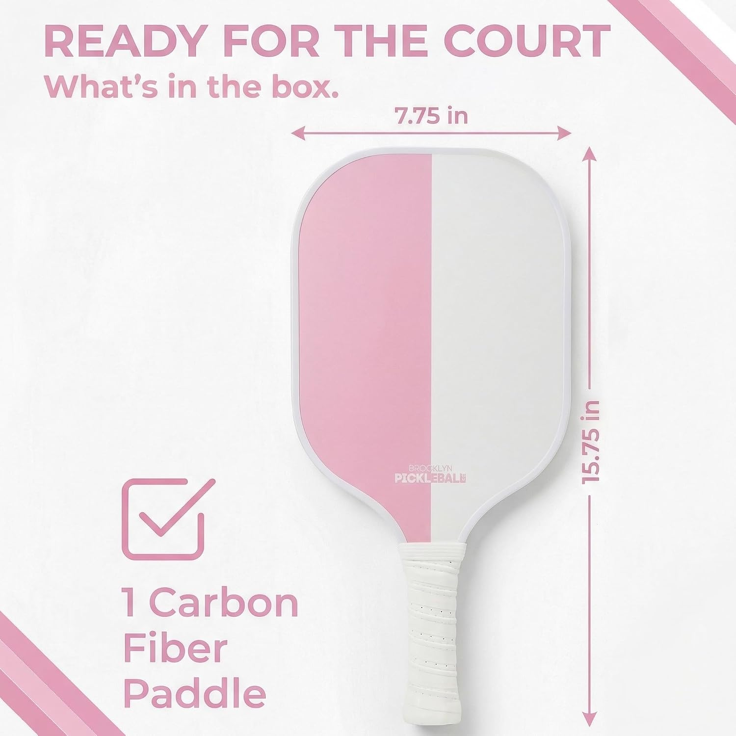 Brooklyn Pickleball Co – Carbon Fiber Pickleball Paddles – USAPA Approved, Honeycomb Core, Cushioned Grip, Lightweight Design – Single Paddles & Paddle Sets - Image 6