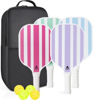 AOBORTY Pickleball Paddles 4 Pack &...