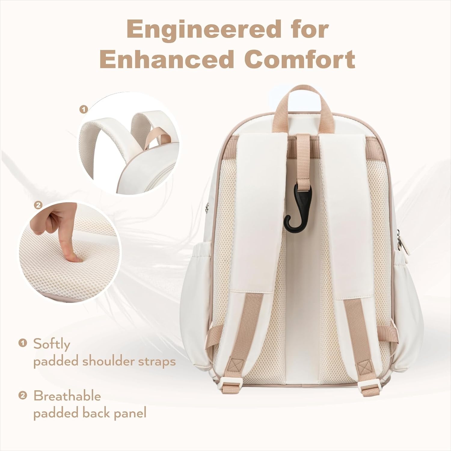 KAVIGOR Pickleball Bag, Quilted Pickleball Backpack with Shoe Compartment & Waterproof Pocket, Pickle Ball Paddle Bag Fits 2 to 4 Paddles for Women and Men - Image 4