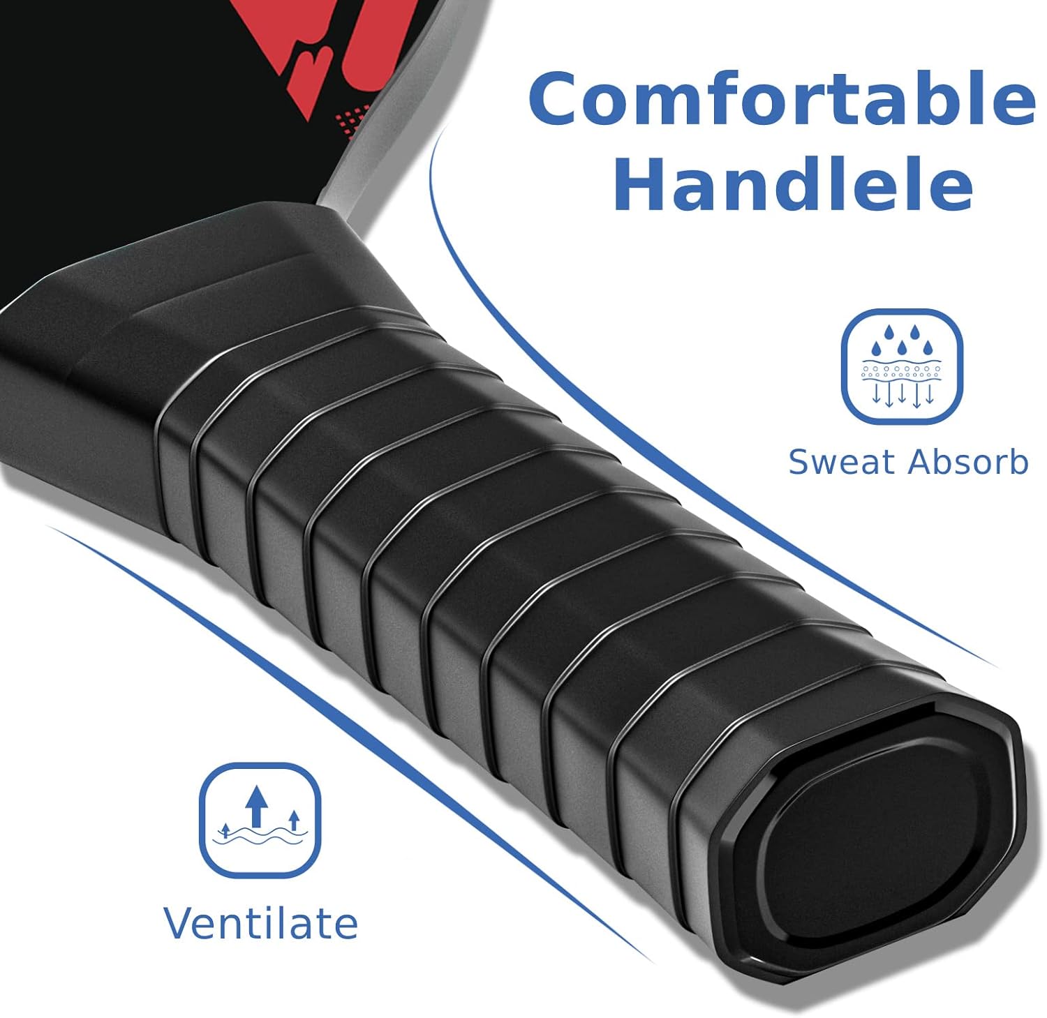 Pickleball Set with 4 Premium Wood Paddles, Cushion Comfort Grip, 4 Cooling Towels, 4 Pickleball Balls & Carry Bag, Pickle Ball Paddle for Men Women - Image 3