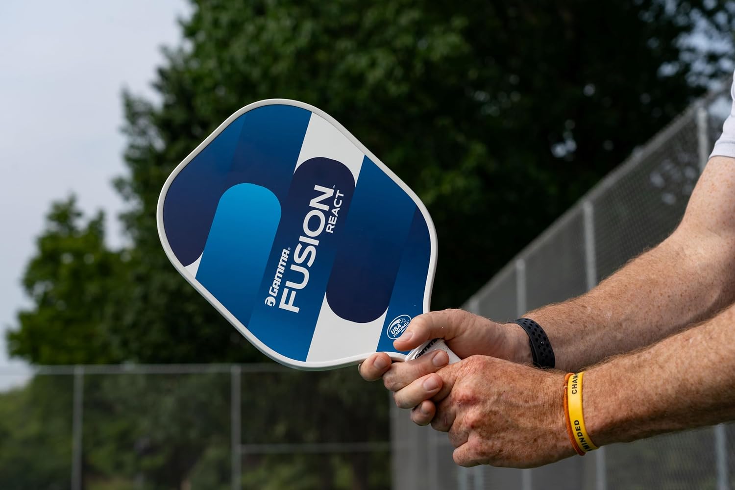 Gamma Fusion Pickleball Paddle, USAPA Approved Pickleball Paddles, 8" Fiberglass Face, Boosts Hit Potential for Beginners & Intermediate Players, Multiple Colors - Image 3