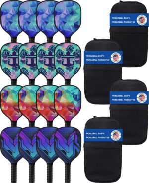 16-Piece Pickleball Paddle Set R...