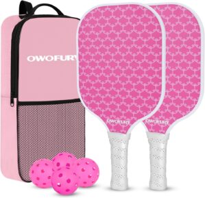 Fiberglass Pickleball Paddles Set o...