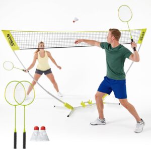 SPOYNAL 11 FT Badminton Net Set, Fo...