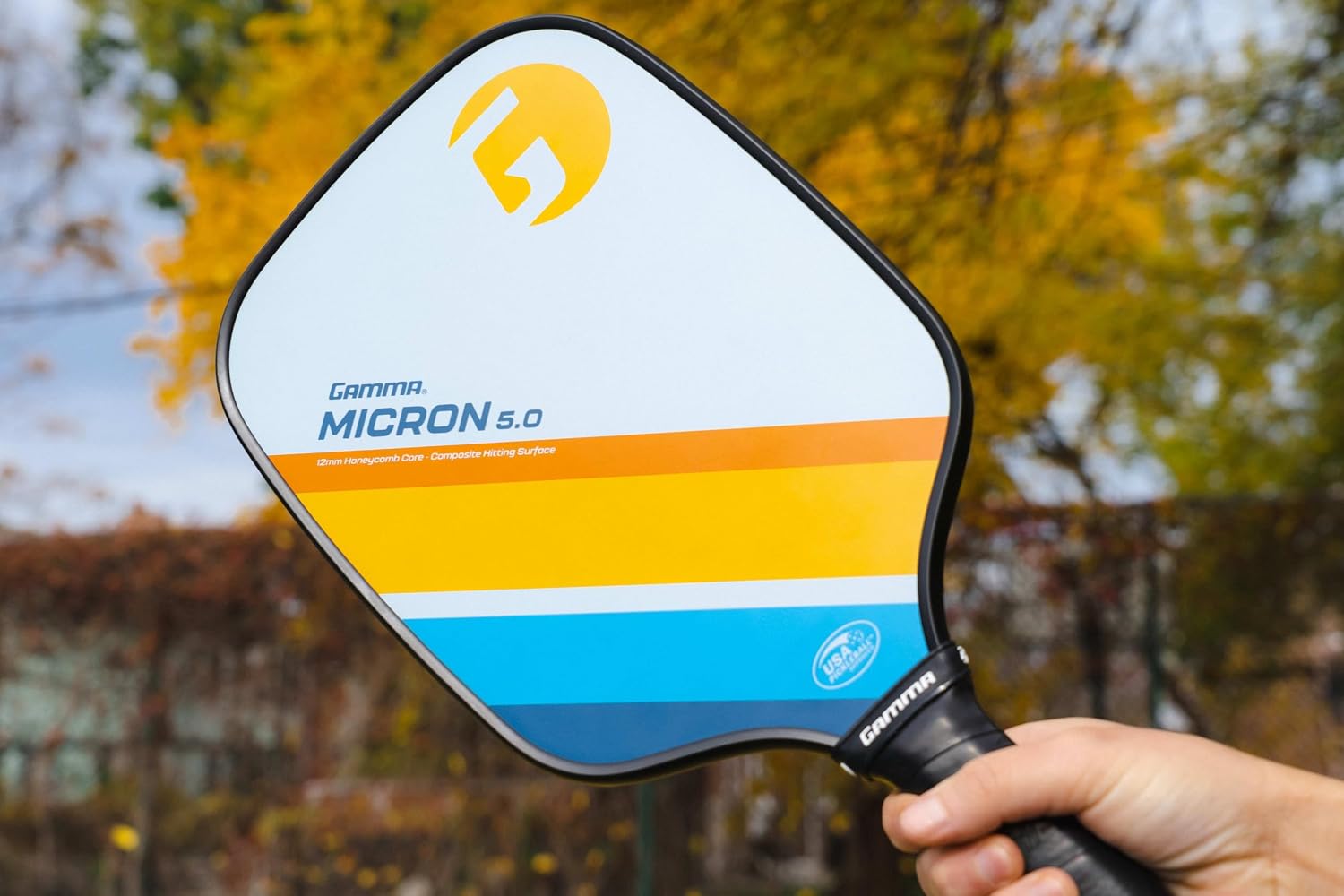 GAMMA Pickleball Paddles, Quantum Series, Micron 5.0, Neutron 5.0, Voltage 5.0, Atomic 5.0, USAPA Approved, Graphite Pickleball Paddle, Polypropylene Core, Honeycomb Grip, Great Feel, More Control - Image 3