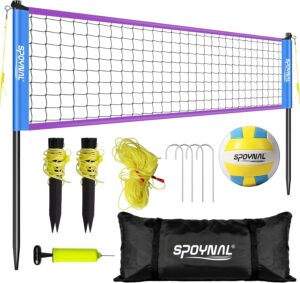 SPOYNAL Portable Volleyball Net for...