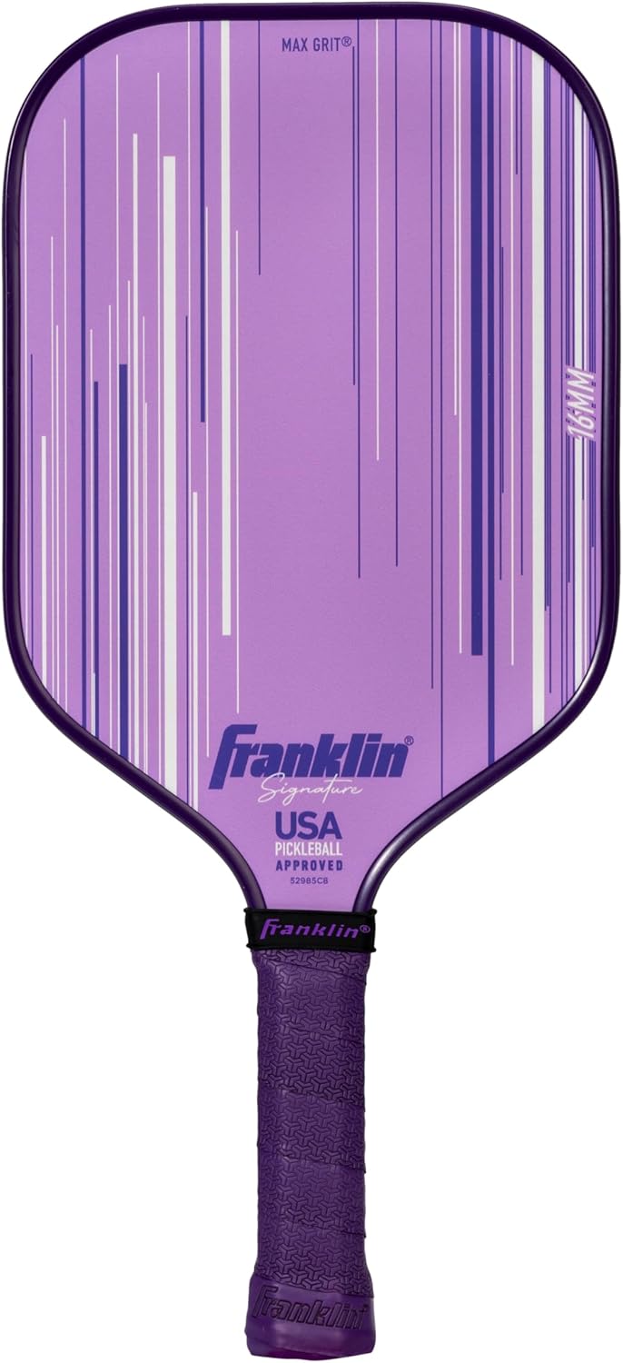 Franklin Sports Pro Pickleball Paddles - Signature Series Pro Pickleball Paddle with MaxGrit Surface - USA Pickleball (USAPA) Approved Tournament Pickleball Paddles - 13mm + 16mm Polypropylene Cores