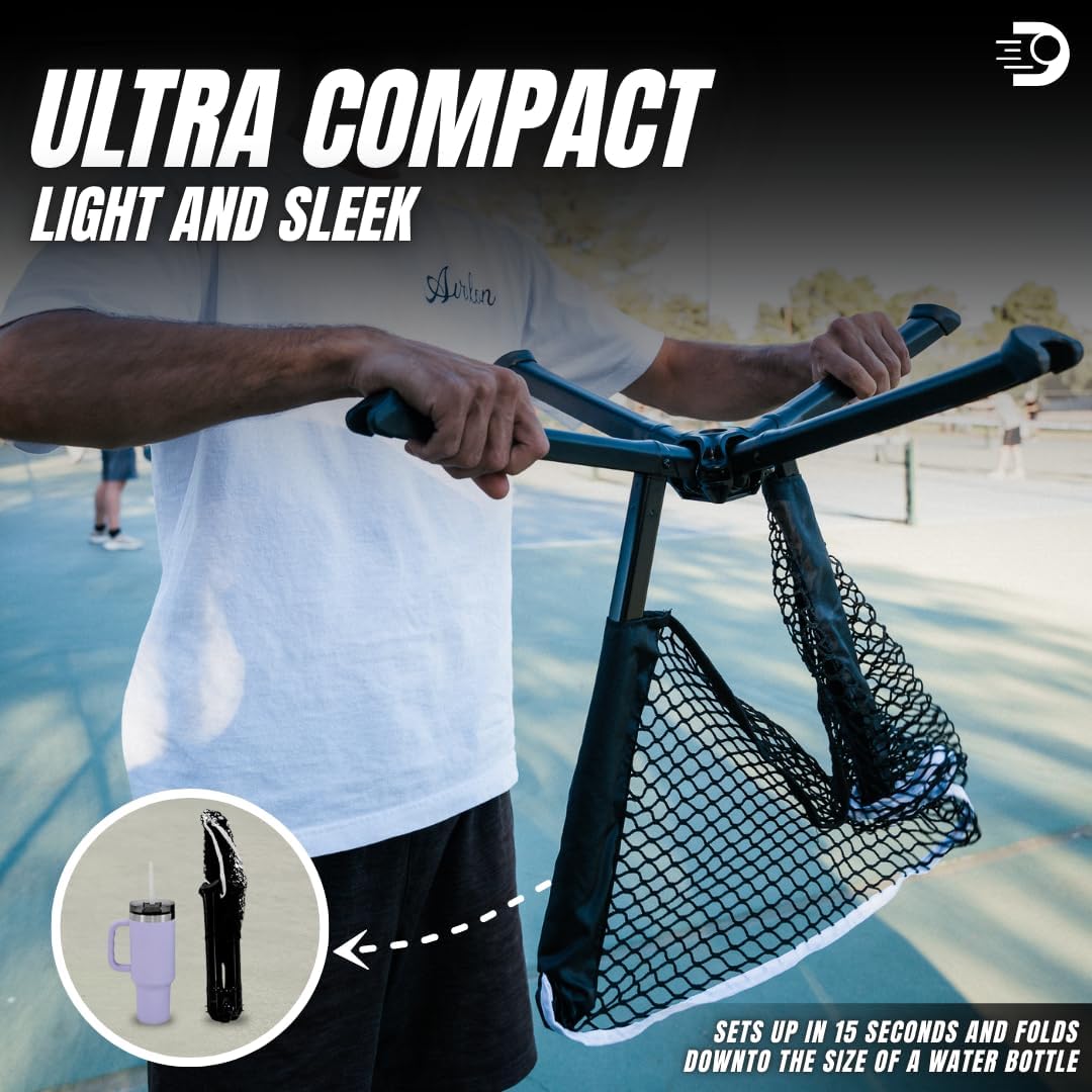 Dinkaroo™ Mini Portable Pickleball Practice Net - Pop-Up Training Net for Dinks, Volleys & Warm-Ups - Lightweight, Compact & Travel-Ready - Easy Setup Backyard Sports Trainer (Patent Pending) - Image 3