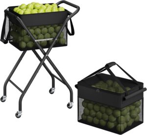 ELYKEN Tennis Ball Hopper with Whee...