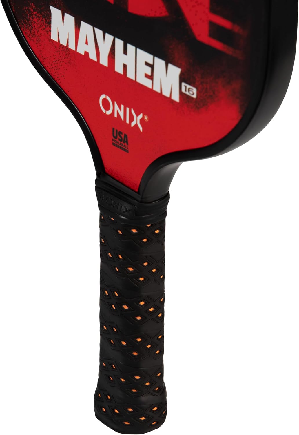 Onix Mayhem Patented ThermoFused Technology Carbon Fiber Power Frame Polypropylene Honeycomb Core Performance Power and Control Pickleball Paddle – 14mm or 16mm - Image 11