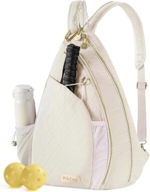 Pickleball Bag for Women, Chic Quil...