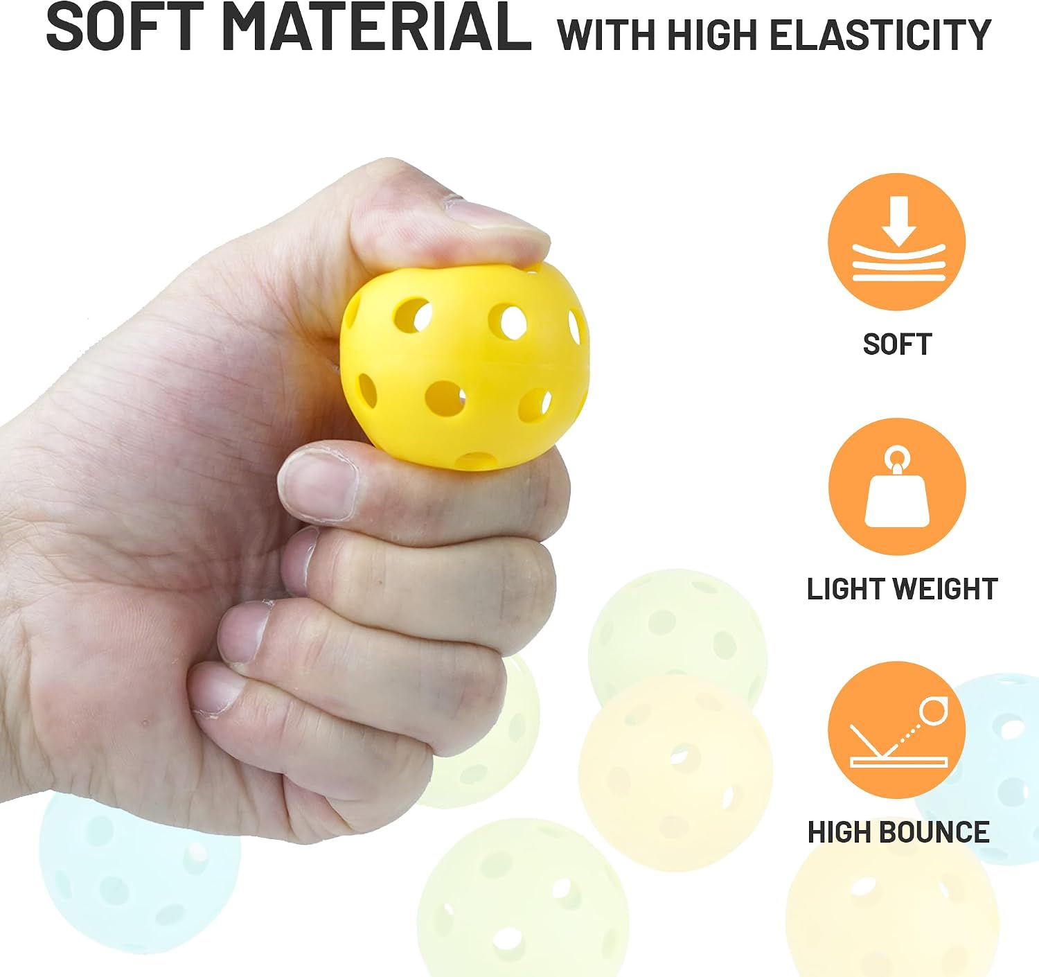 Westant 42MM Mini Pickleball Balls, 9-Pack Silent Pickle Ball for Indoor and Outdoor Use, Practice Tool for Training and Warm-Ups, Ideal Pickleball Gift for Women and All Lovers - Image 3