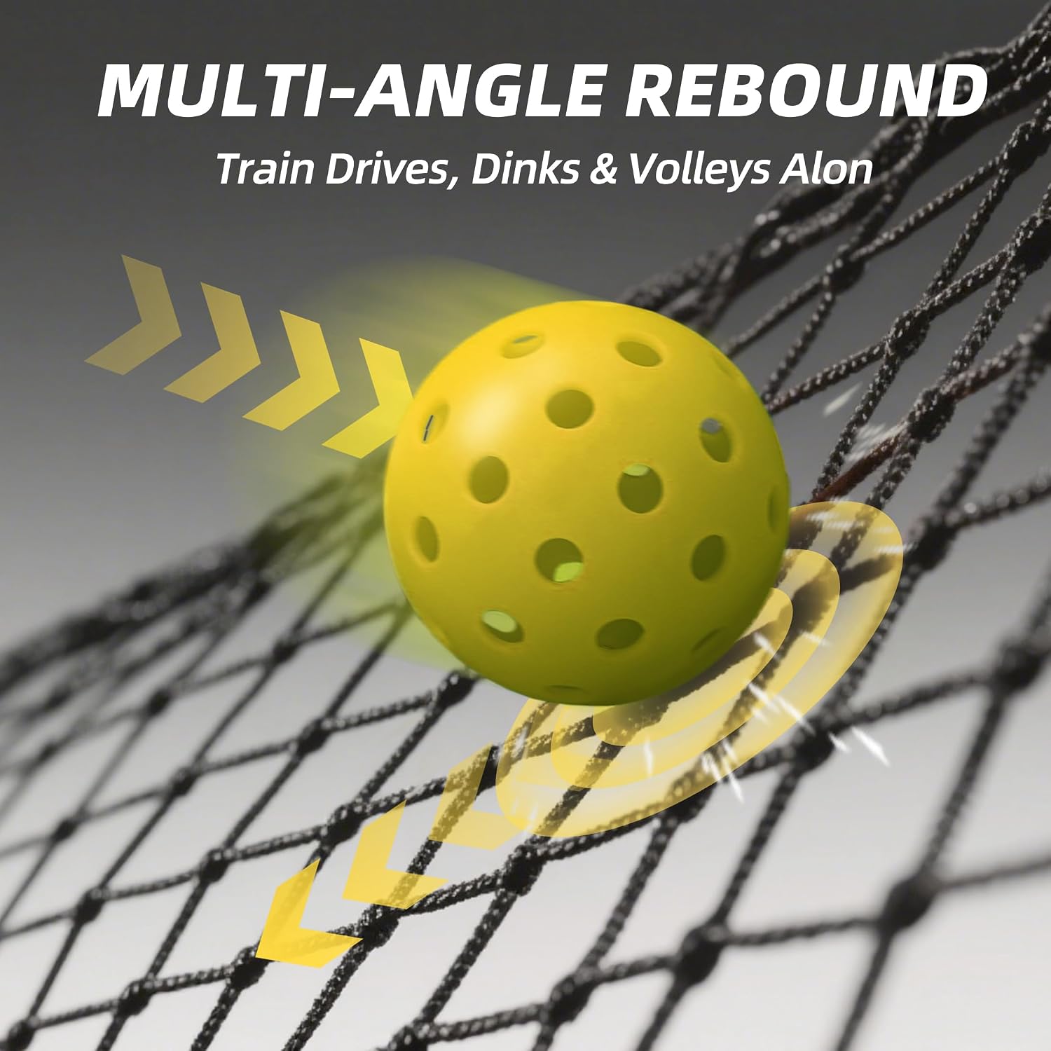 MR Pickleball Rebounder 6’x6’, Adjustable Angle & Height Pickleball Rebounder, Tennis Rebound Net, Pickleball Solo Training Equipment for Dinks Volleys Accuracy Coordination Kitchen Control - Image 5