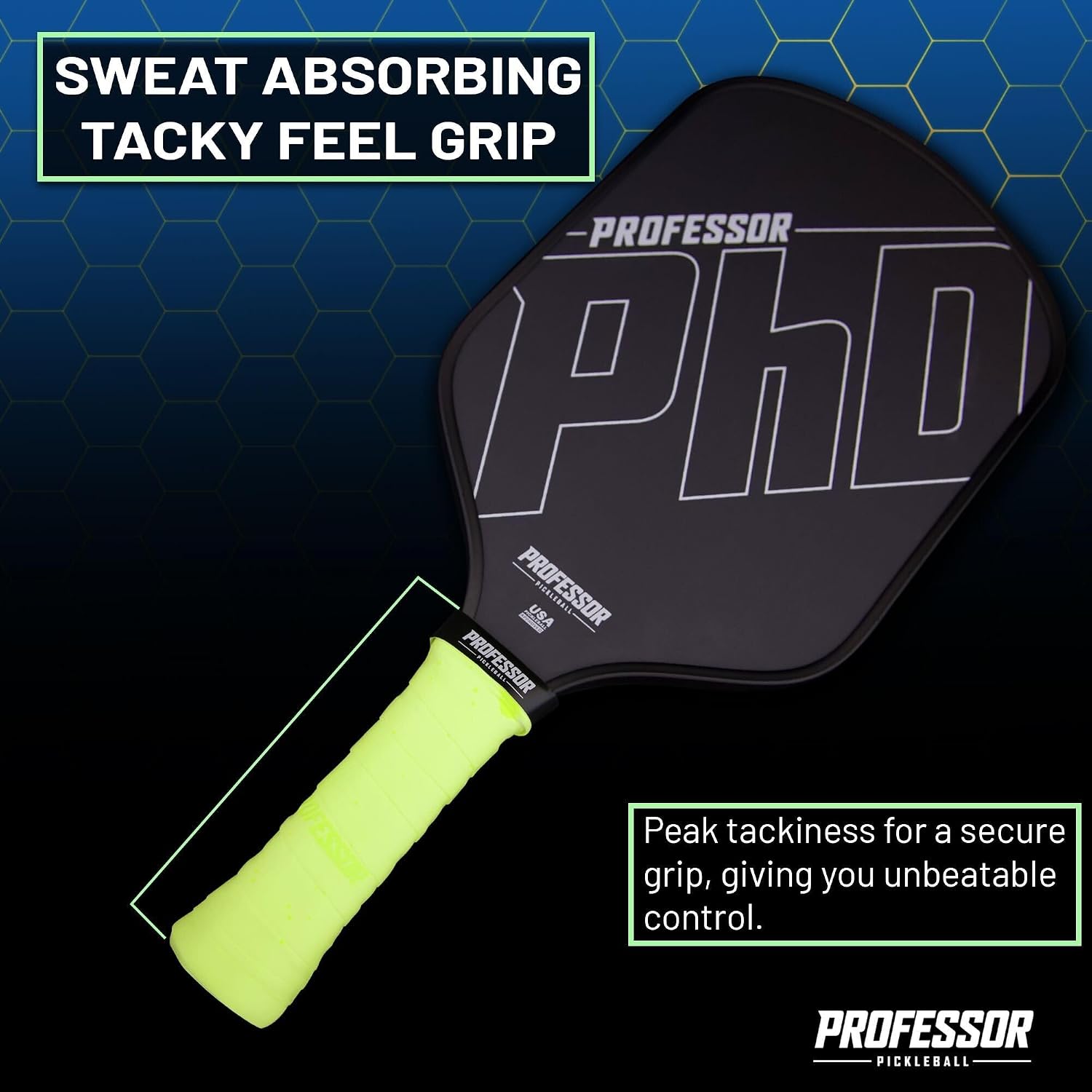 Professor P-Tac Pickleball Paddle Overgrip – Max Tacky, Moisture-Wicking Grip Tape for Pickleball Paddles in 6 & 12 Packs, Anti-Slip & Durable Overgrip for Control & Enhanced Performance - Image 6