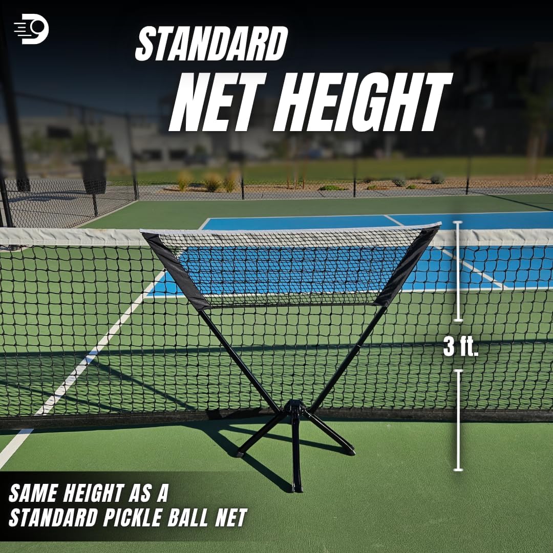Dinkaroo™ Mini Portable Pickleball Practice Net - Pop-Up Training Net for Dinks, Volleys & Warm-Ups - Lightweight, Compact & Travel-Ready - Easy Setup Backyard Sports Trainer (Patent Pending) - Image 8
