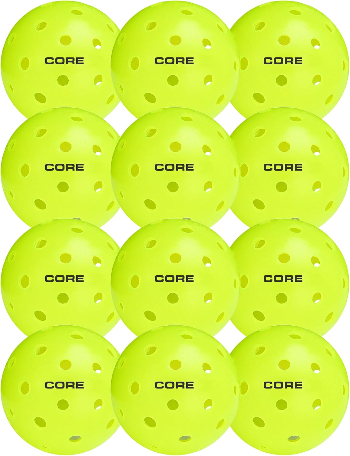 CORE Pickleball: PRO-40 | Outdoor Pickleball Balls - Durable, Regulation Size - USAPA Tournament Approved & Official Brand-Pickleball World Cup