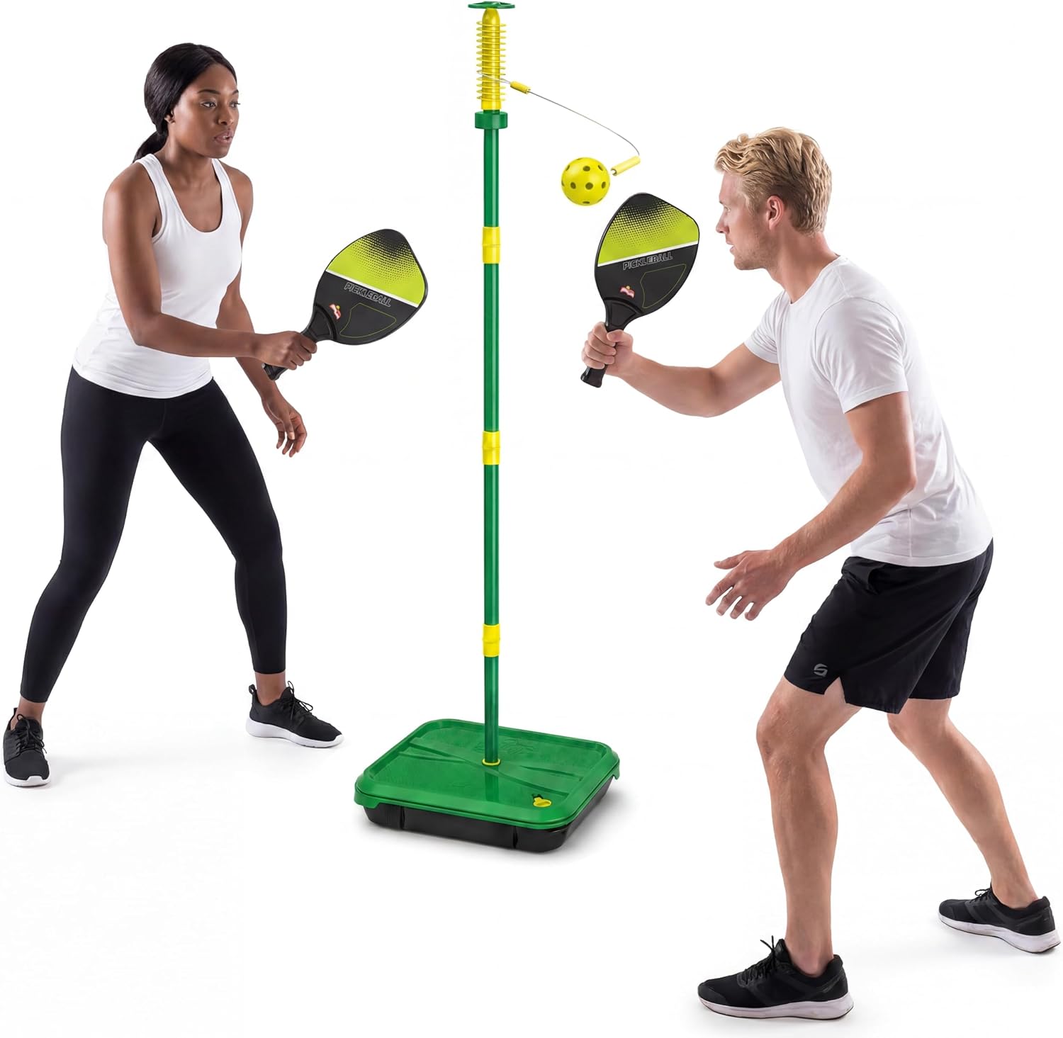 Swingball Pickleball Paddles Tether Tennis Game Set - Portable All-Surface Base, Durable, Easy Assembly, Indoor & Outdoor Games, Backyard Games for Kids, Active Play for Kids and Families, Ages 4+ - Image 2