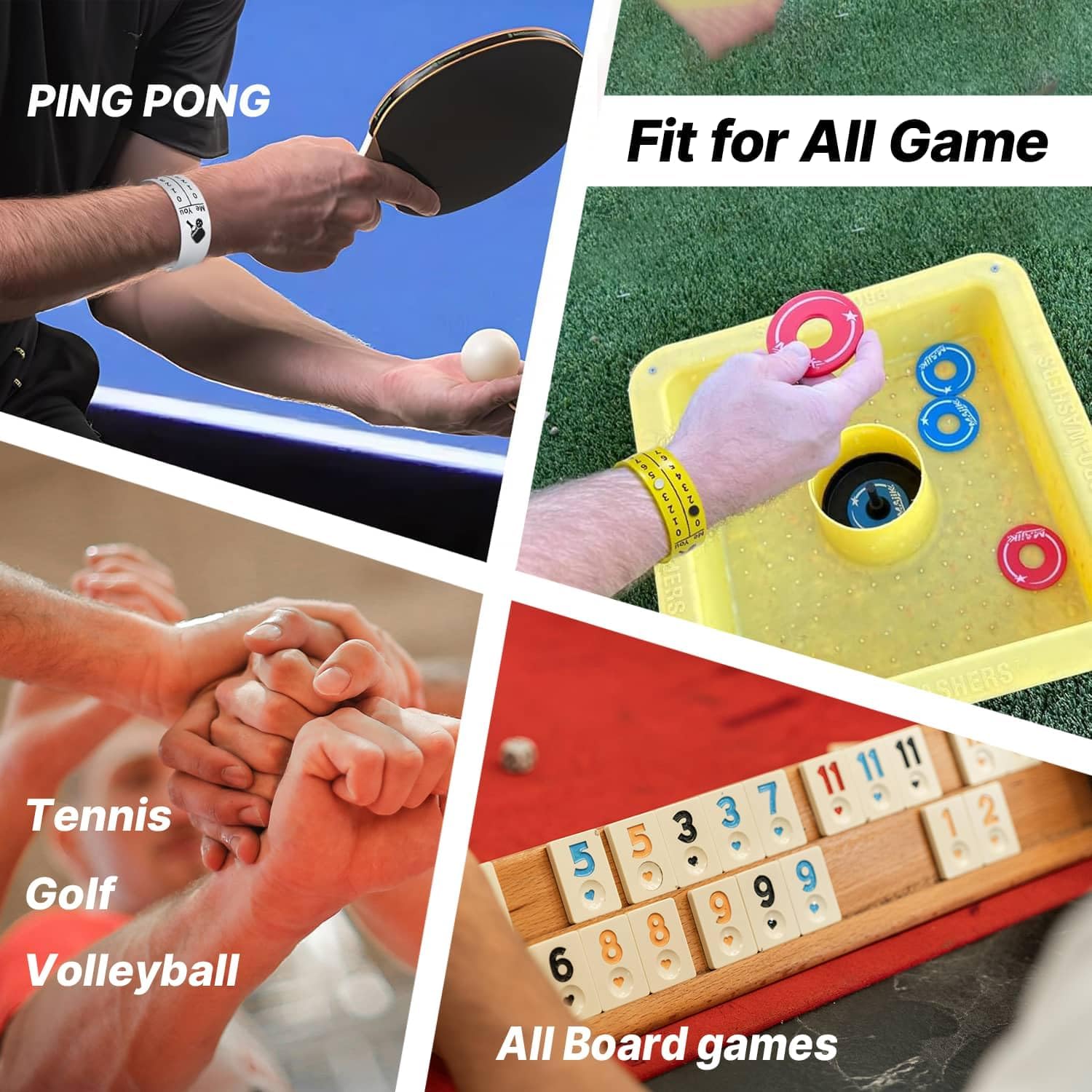 Pickleball Score Keeper Wristband, Portable Pickleball Scoreboard Counter, Scorekeeping Tracker Wristband for All Sports Games, 4/8 Pack Score Keeper Wristband for Any Yard Games - Image 5