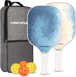 Fiberglass Pickleball Paddles Set o...