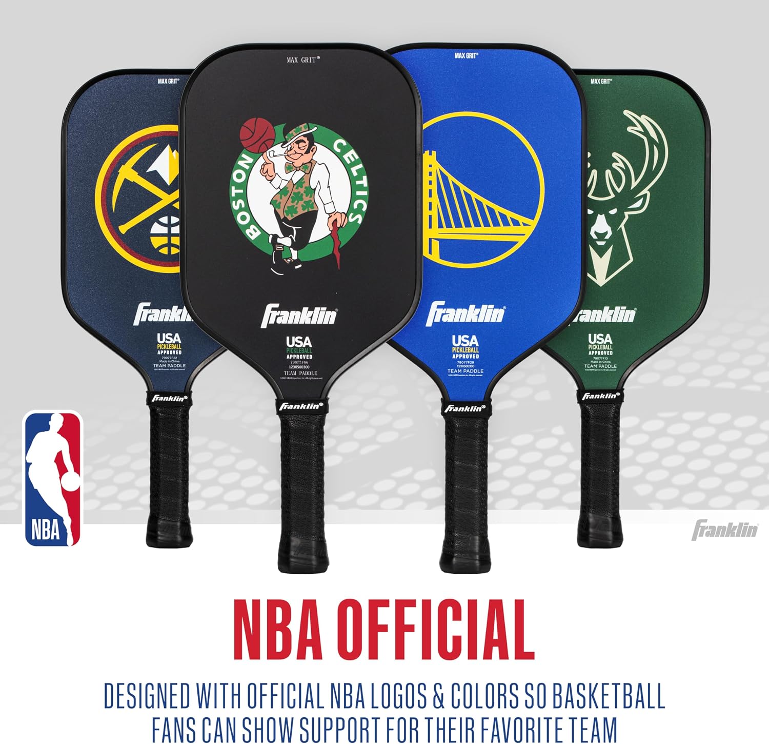 Franklin Sports NBA Team Pickleball Paddles - Official NBA Basketball Team Logo Pickleball Paddles - Signature Series 13MM Pickleball Paddle with MaxGrit - USA Pickleball (USAPA) Approved - Image 7