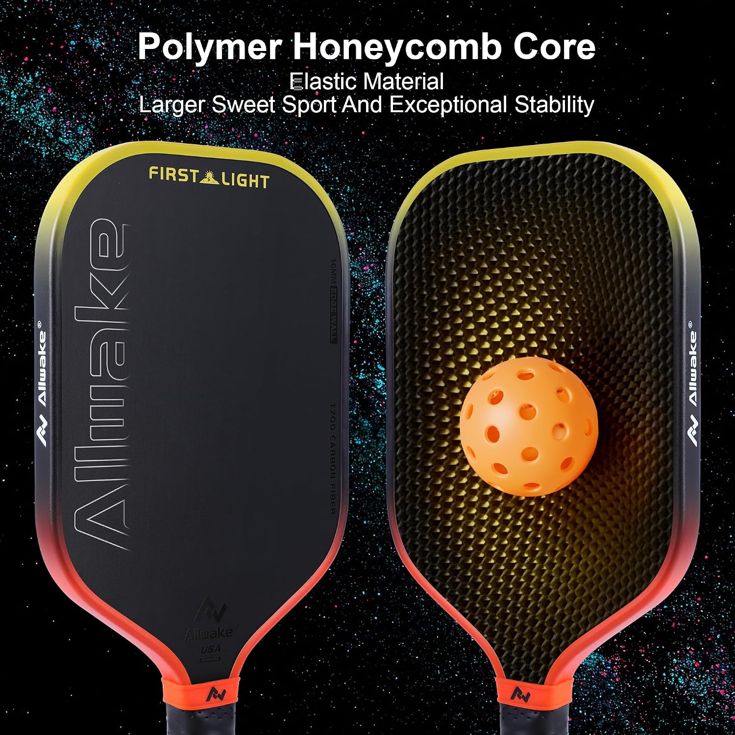 Professional Pickleball Paddles - T700 Raw Carbon Fiber with Foam Injected Edges for Expanded Sweet Spot - Control & Power Paddle for All-Level Players - Image 5